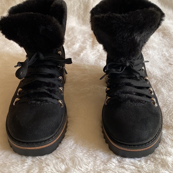 NEW ROUGE Faux Fur Winter Boots Lug Soles Size 7 - Picture 15 of 15